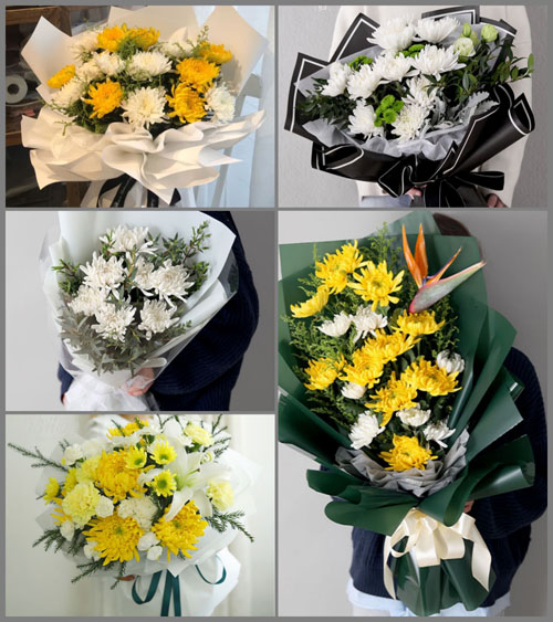 湖南湘潭雨湖区窑湾街道白事花束代送